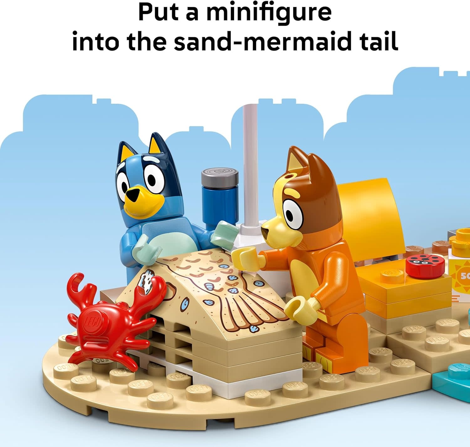Lego Lego Bluey Beach and Family Car