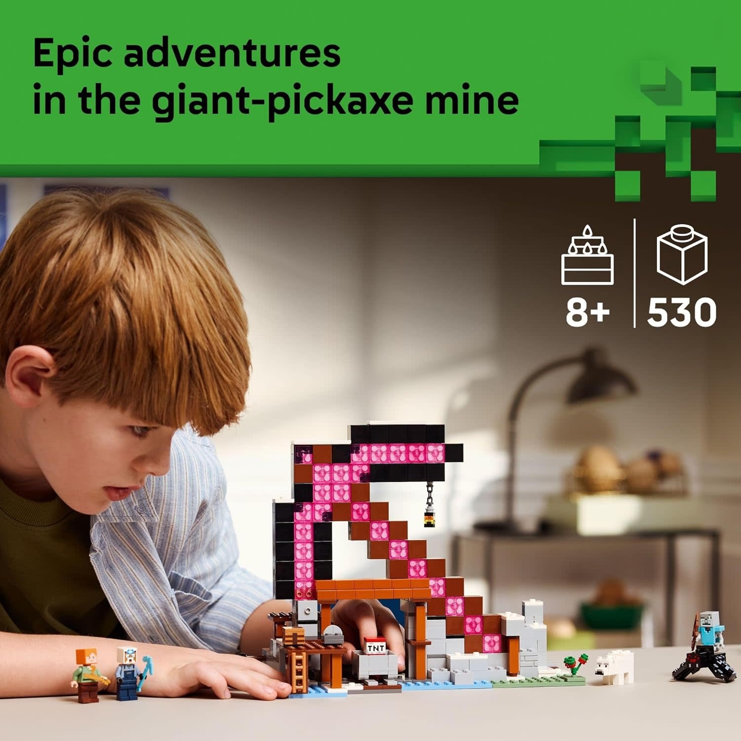 Lego Lego Minecraft The Pickaxe Mine