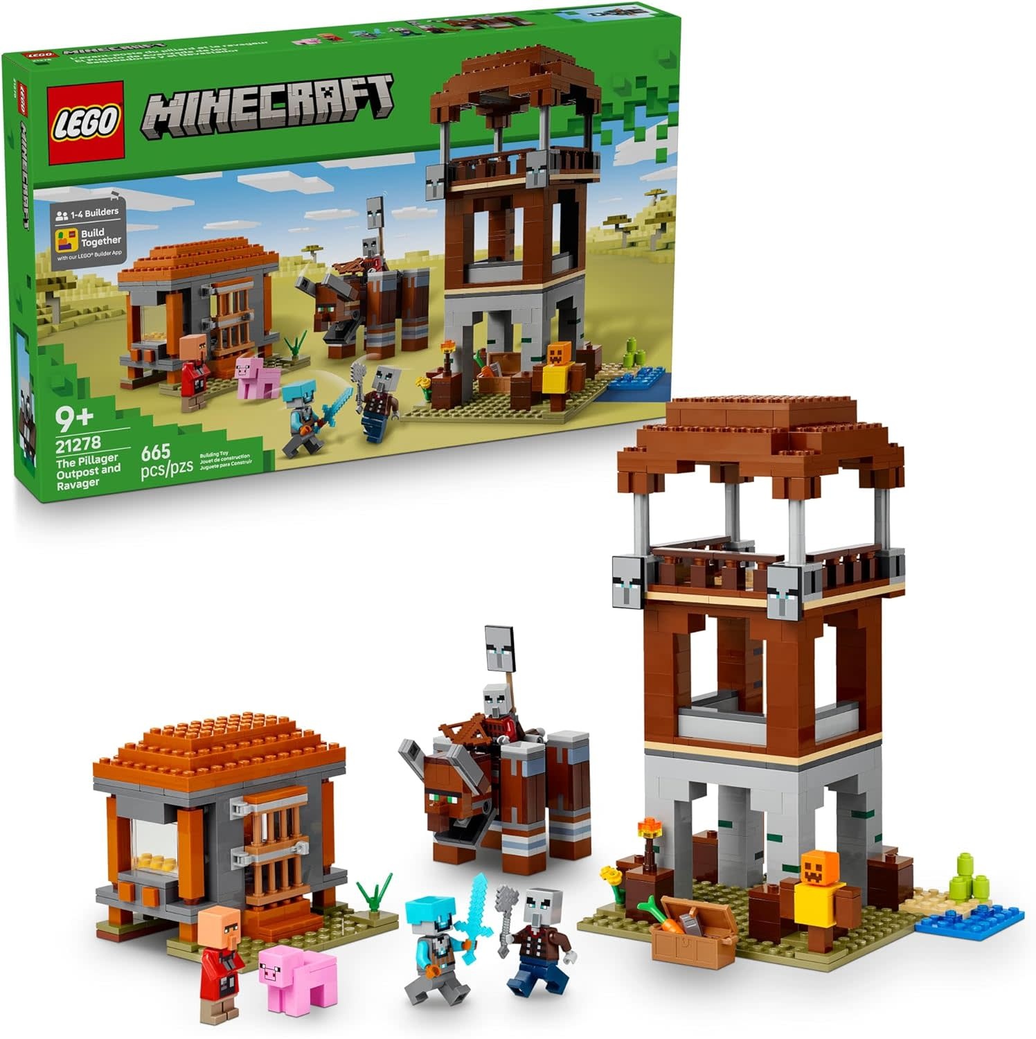 Lego Lego Minecraft The Pillager Outpost and Ravager