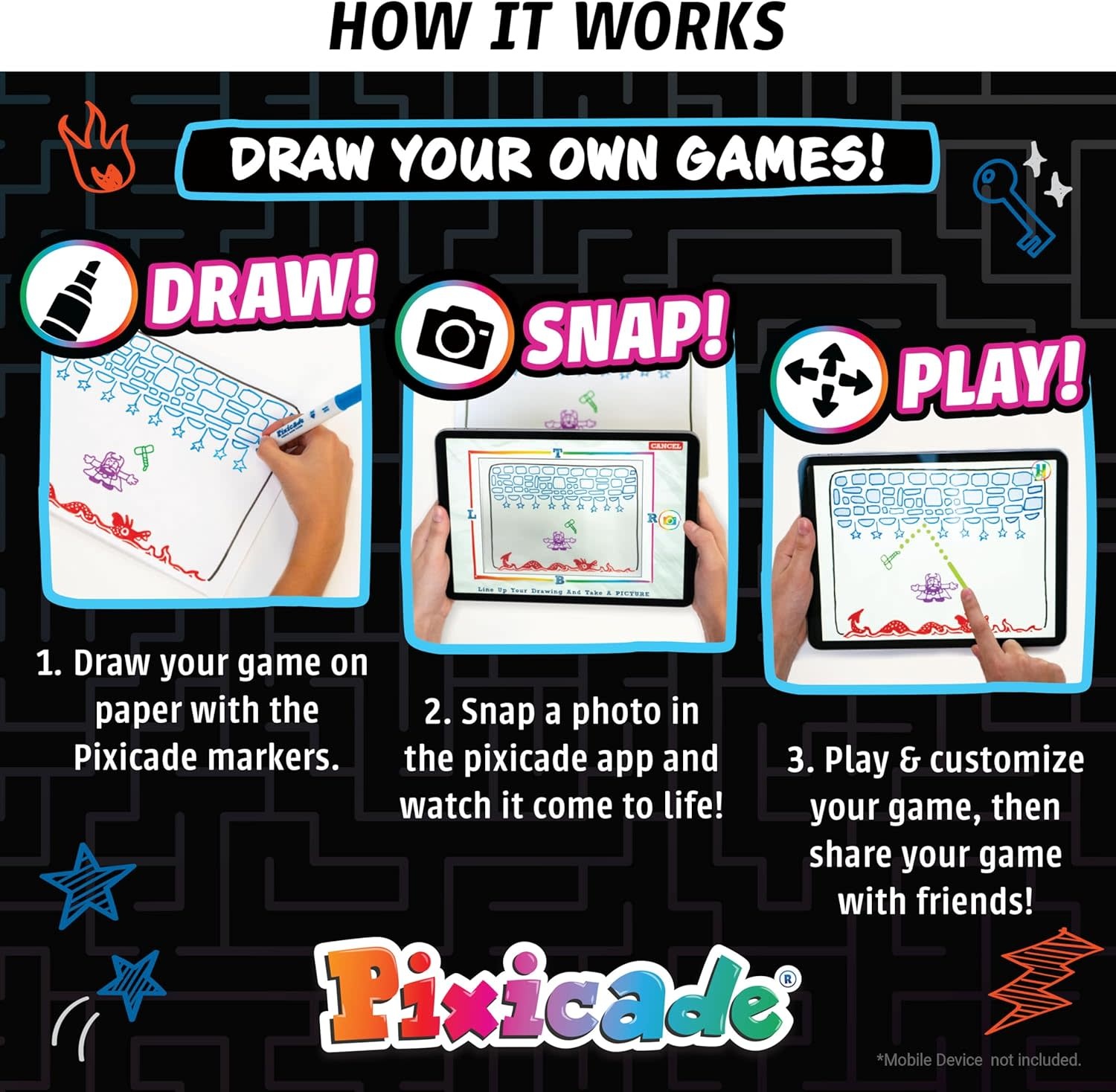 Abacus Pixicade Draw Your Own Games