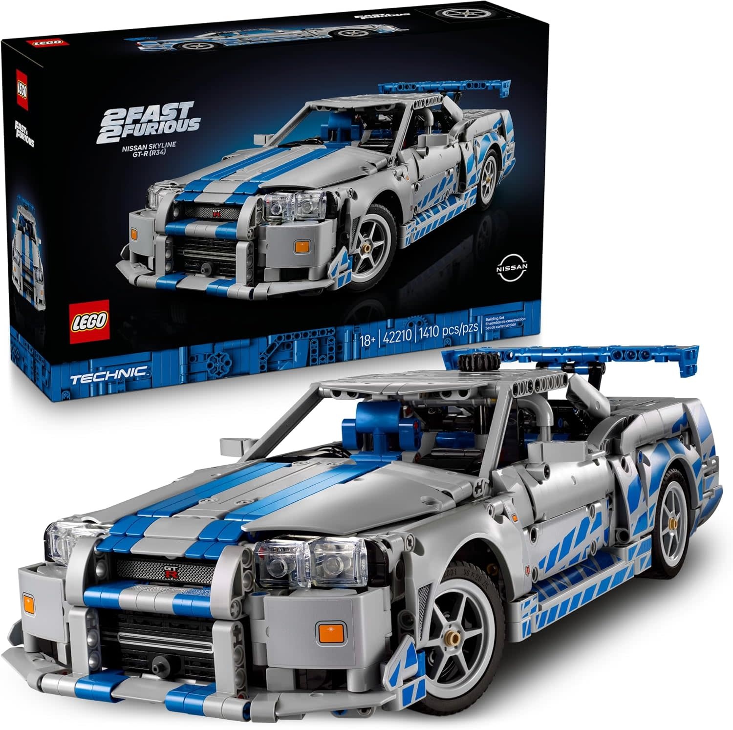 【olylife】SKYLINE 6箱セット➕ 360mmと290mmセット Lego Technic 2 Fast 2 Furious Nissan Skyline - Minds Alive! Toys