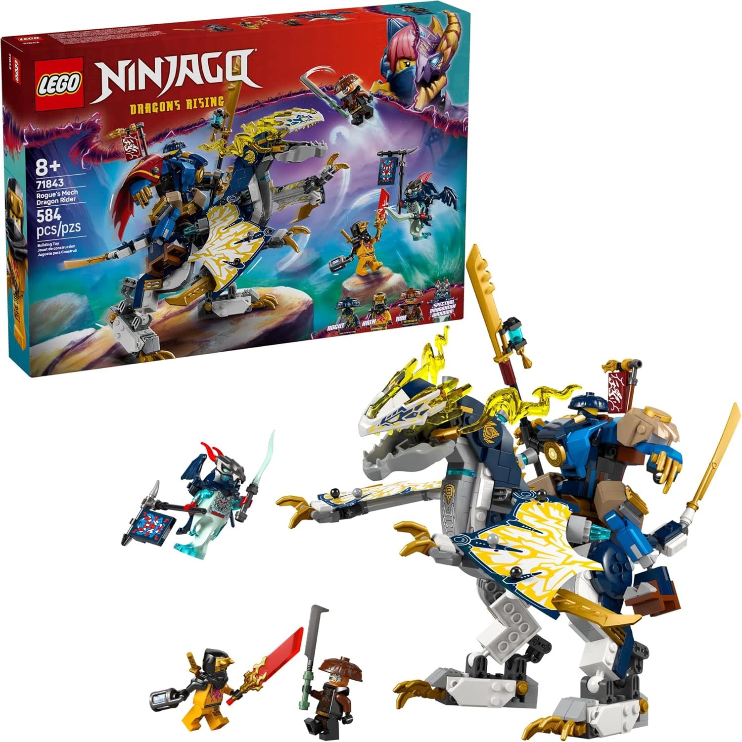 Lego Ninjago Rogue's Mech Dragon Rider Minds Alive! Toys Crafts