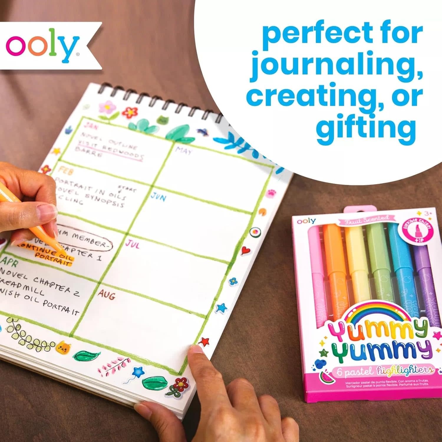 Ooly Yummy Yummy Fruit Scented Highlighters 6pcs