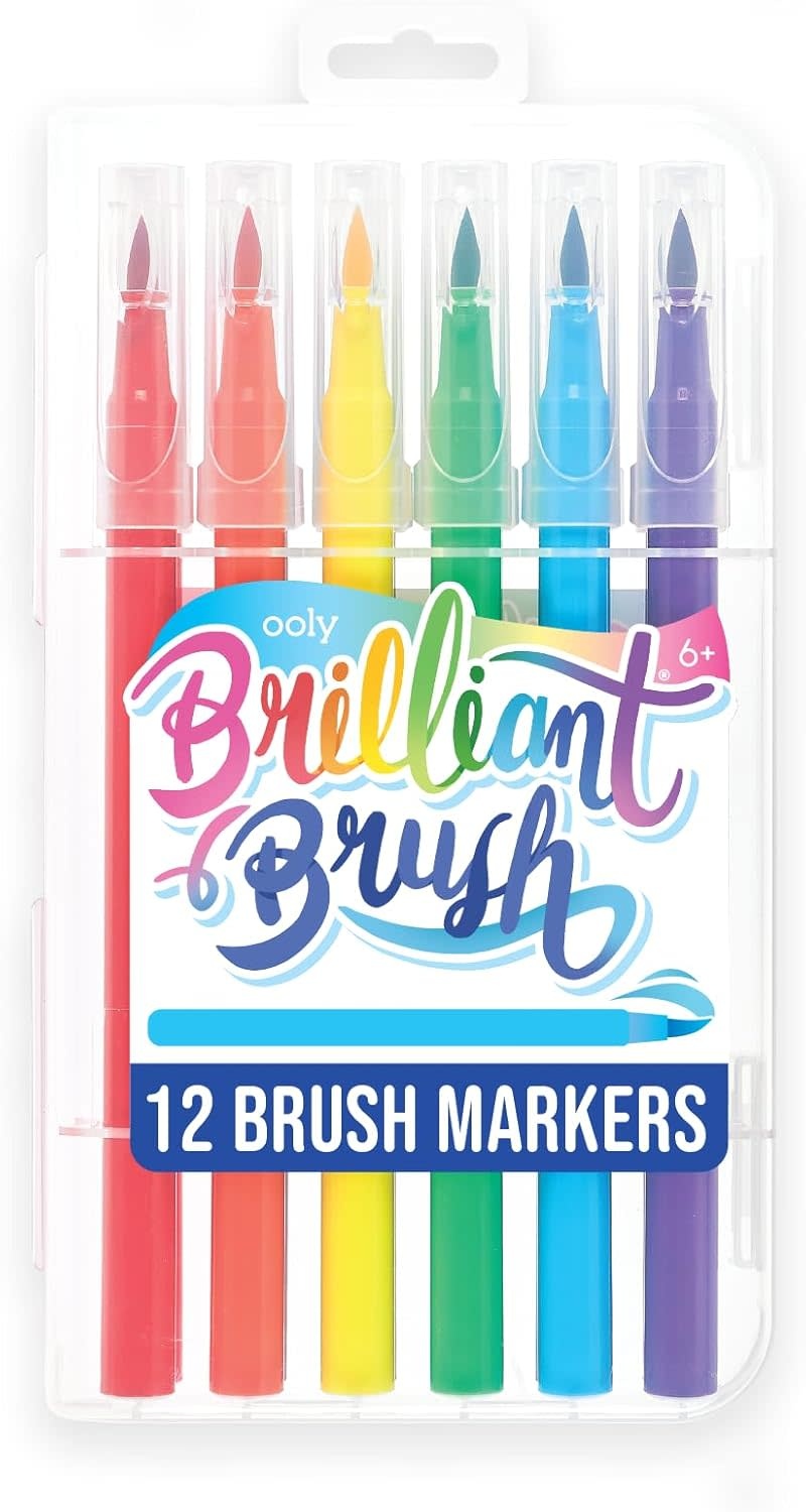 Ooly Brilliant Brush: Brush Markers 12pcs
