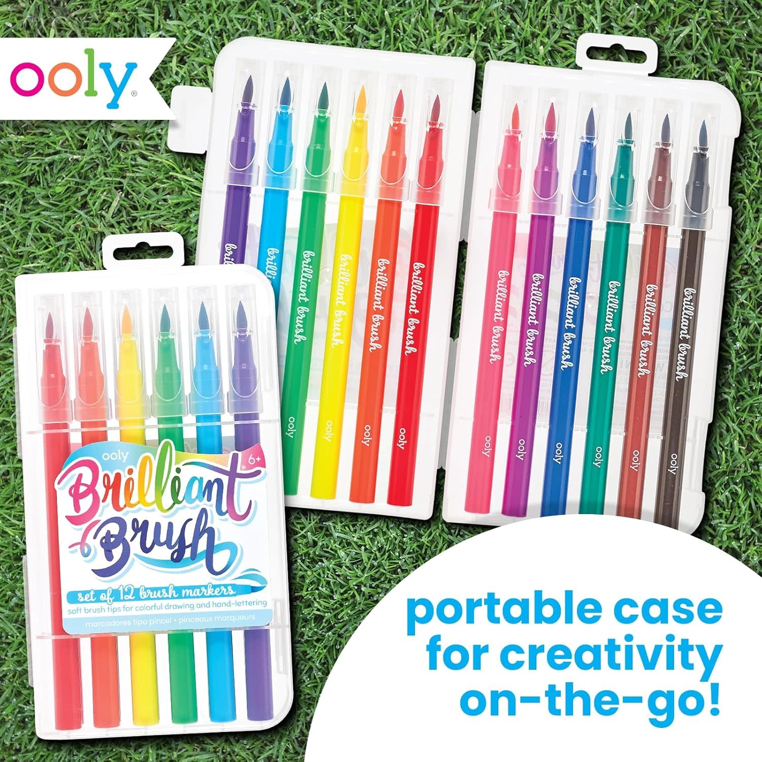 Ooly Brilliant Brush: Brush Markers 12pcs