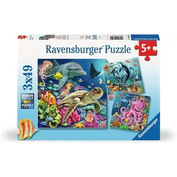 Ravensburger Ravensburger Puzzle 3x49pc Underwater