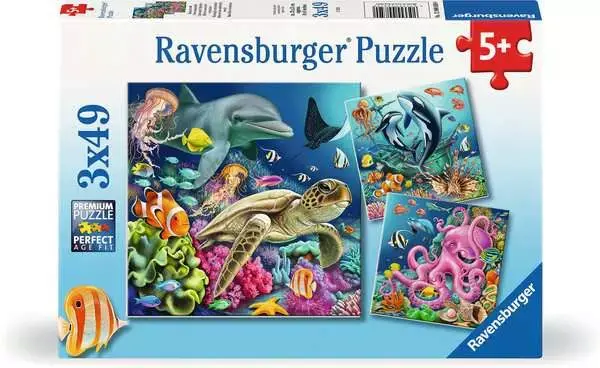 Ravensburger Ravensburger Puzzle 3x49pc Underwater