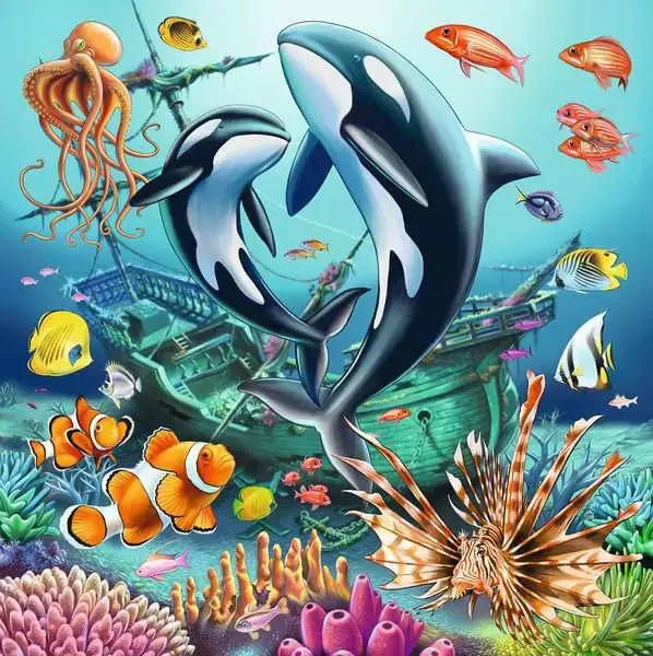 Ravensburger Ravensburger Puzzle 3x49pc Underwater
