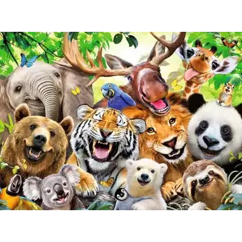 Ravensburger Ravensburger Puzzle 300pc Exotic Animals Selfie