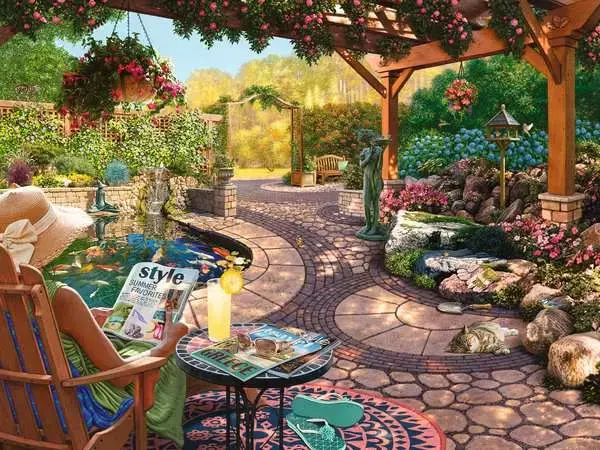Ravensburger Ravensburger Puzzle 750pc Large Format Cozy Backyard Bliss