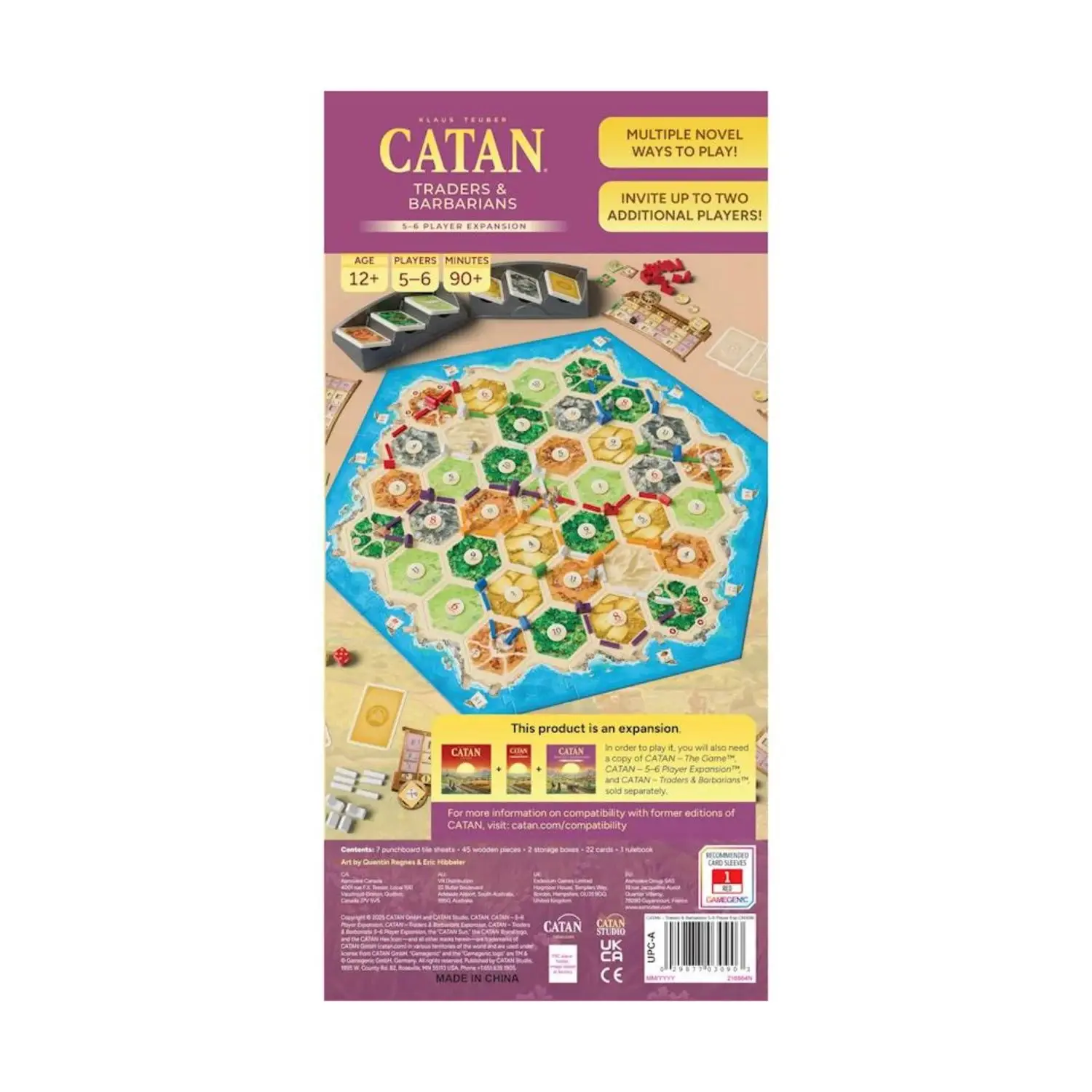 Catan Studios Catan Traders & Barbarians 6th Edition 5-6 Player Expansion