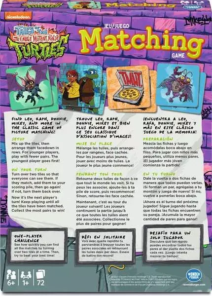 Ravensburger Matching Game TMNT