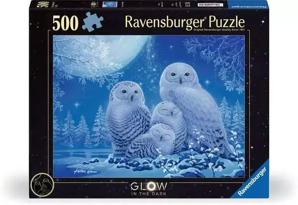 Ravensburger Ravensburger Puzzle 500pc Owls in the Moonlight Glow