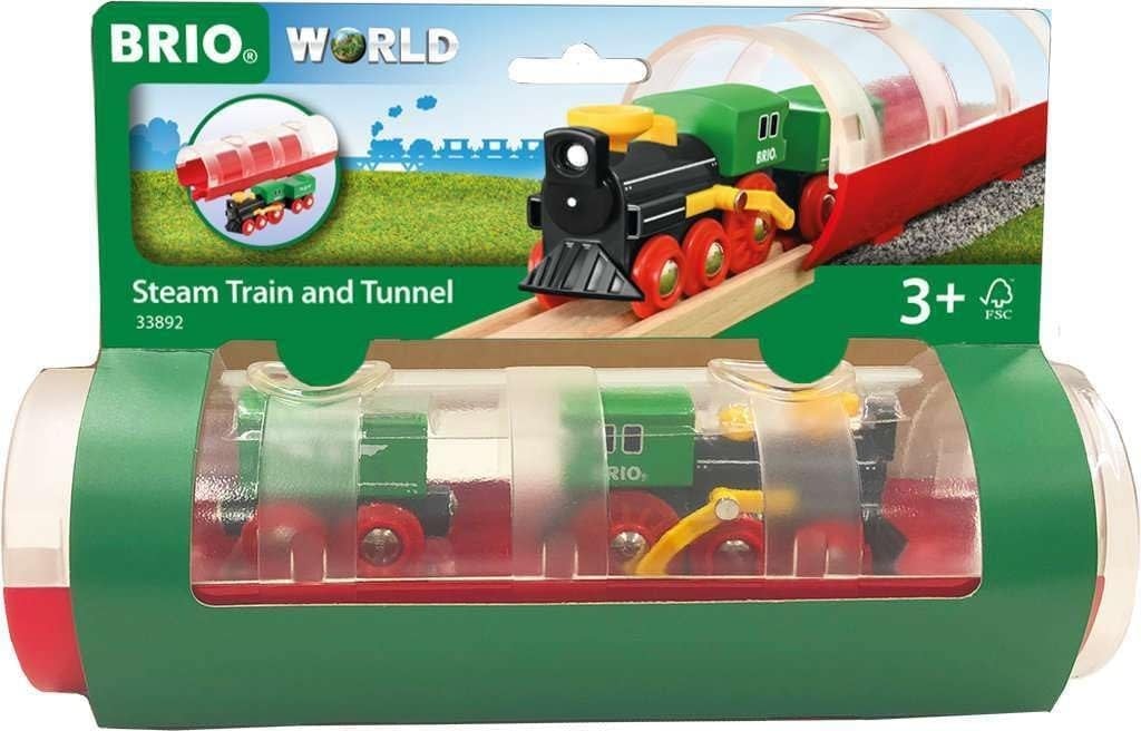 Brio World Train Steam Train & Tunnel