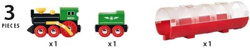 Brio World Train Steam Train & Tunnel