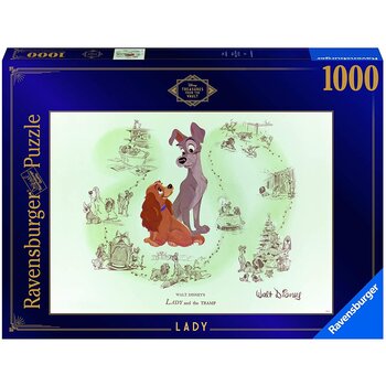 Ravensburger Ravensburger Puzzle 1000pc Disney Treasures Lady