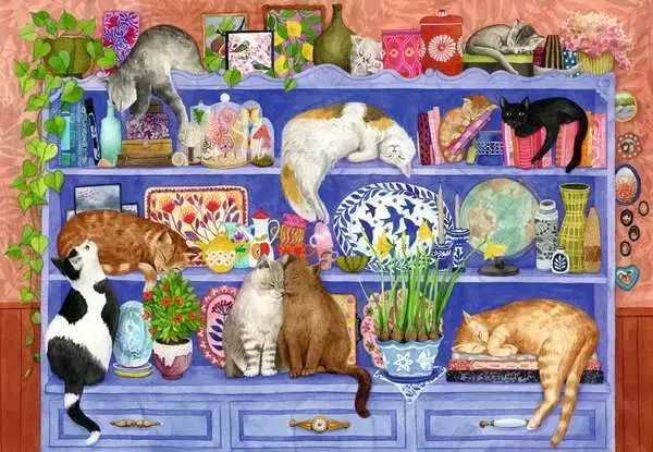 Ravensburger Ravensburger Puzzle 200pc XL Cats on the Shelf
