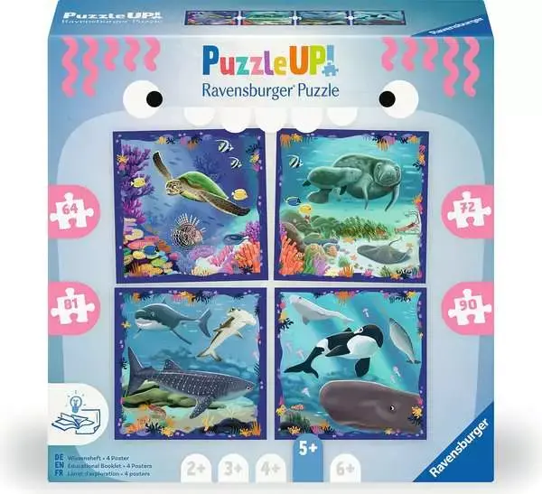 Ravensburger Ravensburger Puzzle UP! 64/72/81/90pc Ocean Life