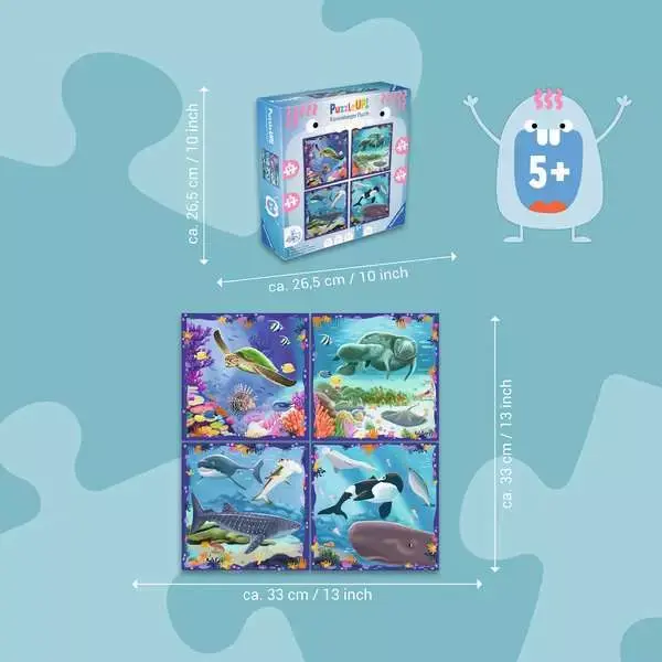Ravensburger Ravensburger Puzzle UP! 64/72/81/90pc Ocean Life