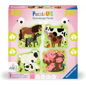 Ravensburger Ravensburger Puzzle UP! 4/6/8/10pc Farm Animals