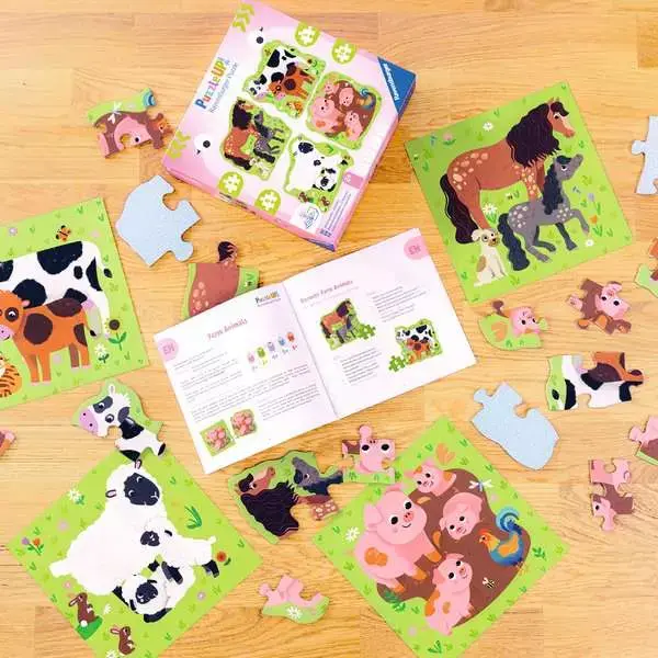 Ravensburger Ravensburger Puzzle UP! 4/6/8/10pc Farm Animals