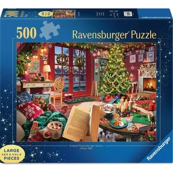 Ravensburger Ravensburger Puzzle Large Format 500pc Cozy Christmas Retreat
