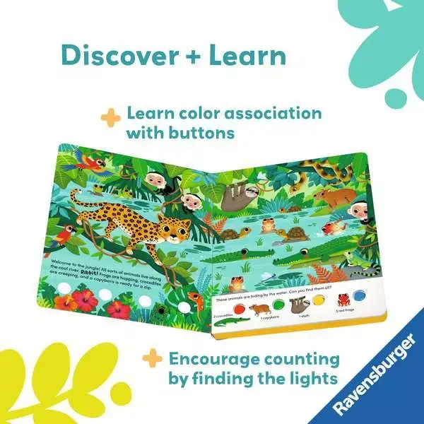 Ravensburger Play + Book Search and Shine: In the Jungle