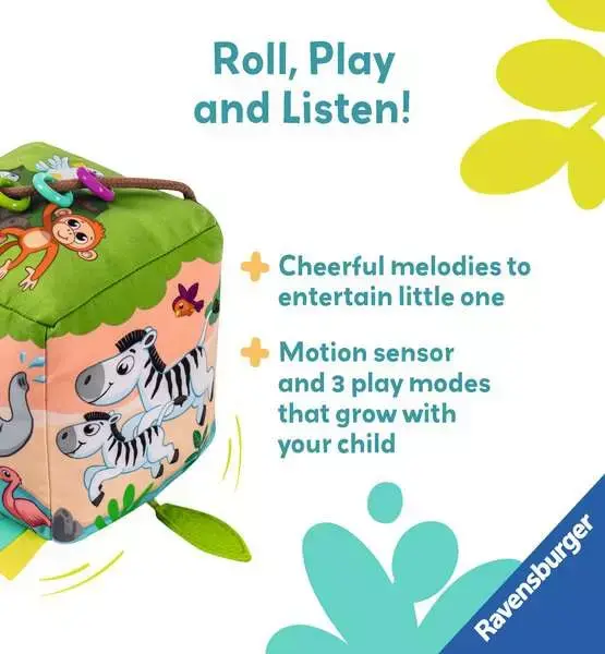 Play + Roll & Play Sound Cube: Wild Animals