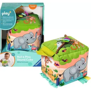 Play + Roll & Play Sound Cube: Wild Animals