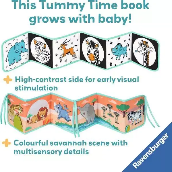 Play + Tummy Time Book: Wild Animals