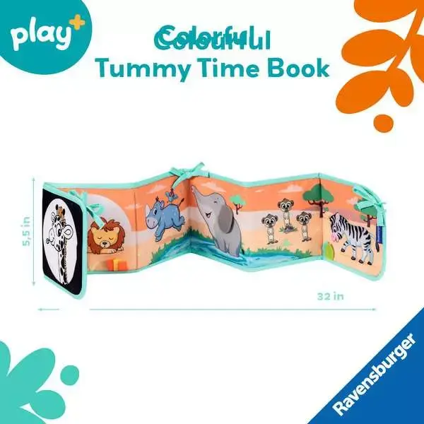 Play + Tummy Time Book: Wild Animals