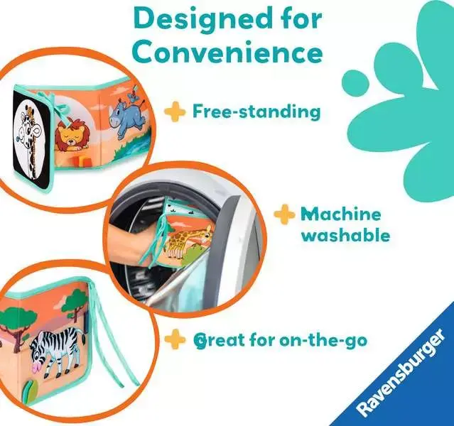 Play + Tummy Time Book: Wild Animals