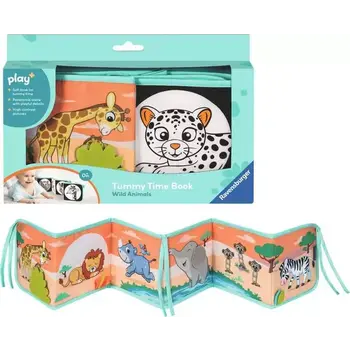 Play + Tummy Time Book: Wild Animals