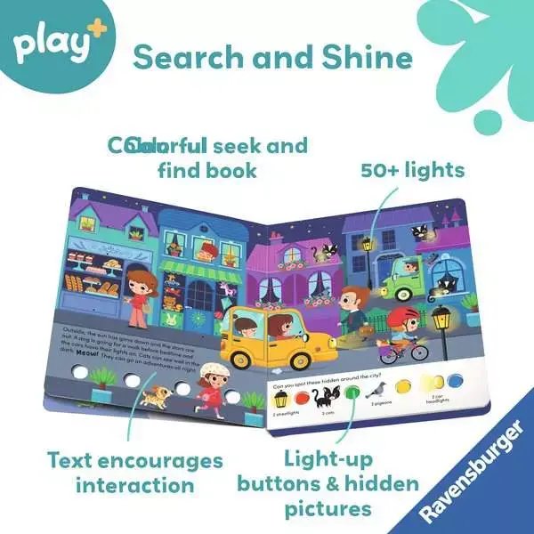 Ravensburger Play + Book Search and Shine: In the Night