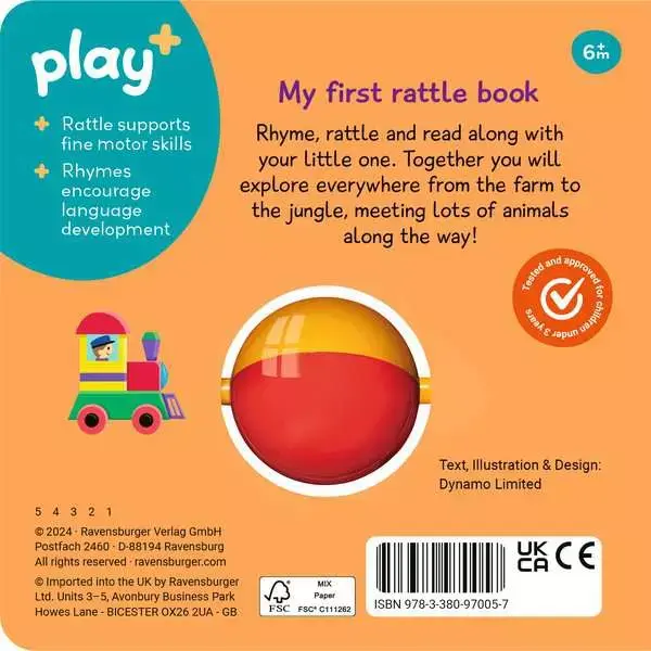 Ravensburger Play + Book Ready, Steady, Shake: First Toys