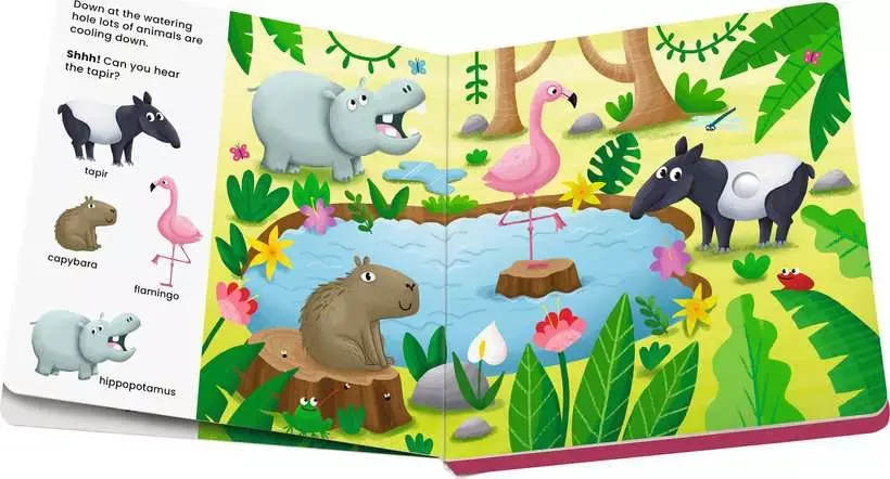 Ravensburger Play + Book Shh... Who's There? Jungle Animals