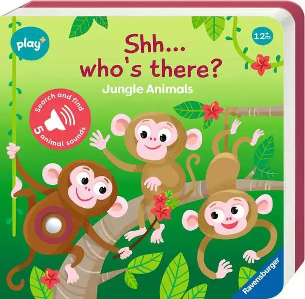Ravensburger Play + Book Shh... Who's There? Jungle Animals