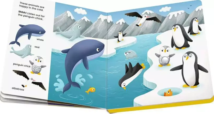 Ravensburger Play + Book Shh... Who's There? Baby Animals