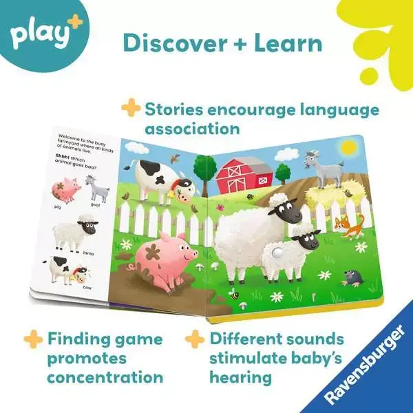 Ravensburger Play + Book Shh... Who's There? Baby Animals