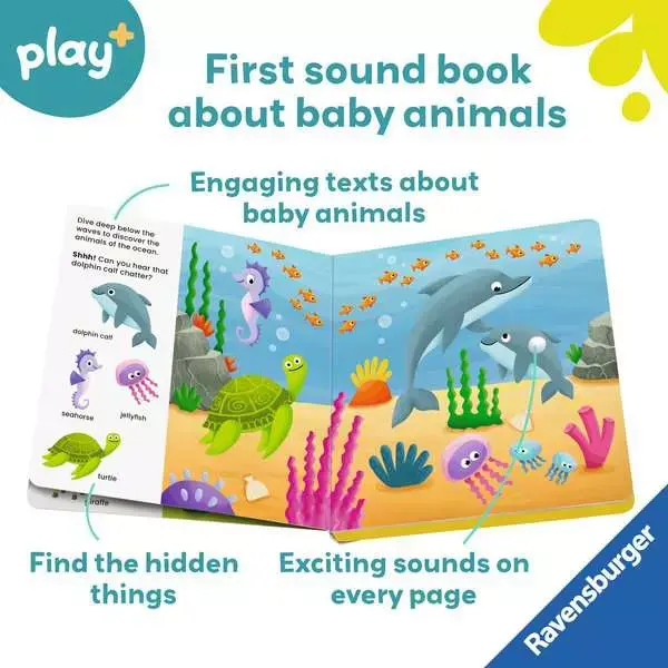 Ravensburger Play + Book Shh... Who's There? Baby Animals