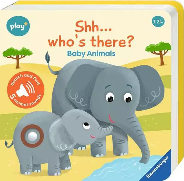 Ravensburger Play + Book Shh... Who's There? Baby Animals