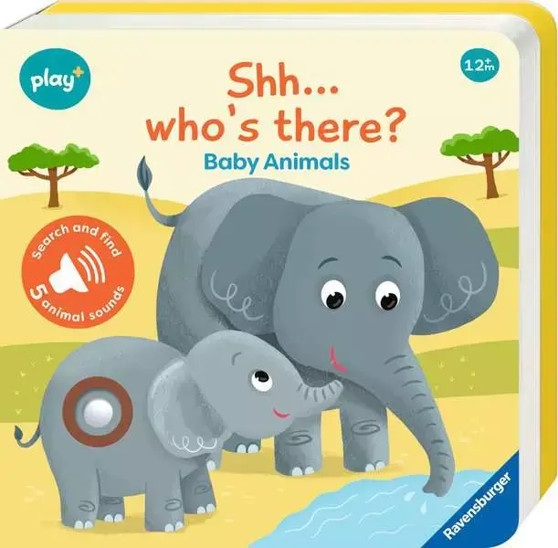 Ravensburger Play + Book Shh... Who's There? Baby Animals
