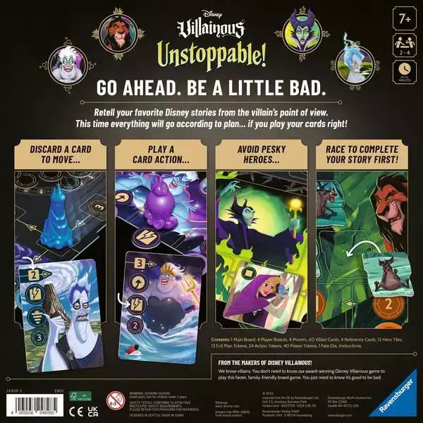 Disney Villainous Unstoppable Board Game