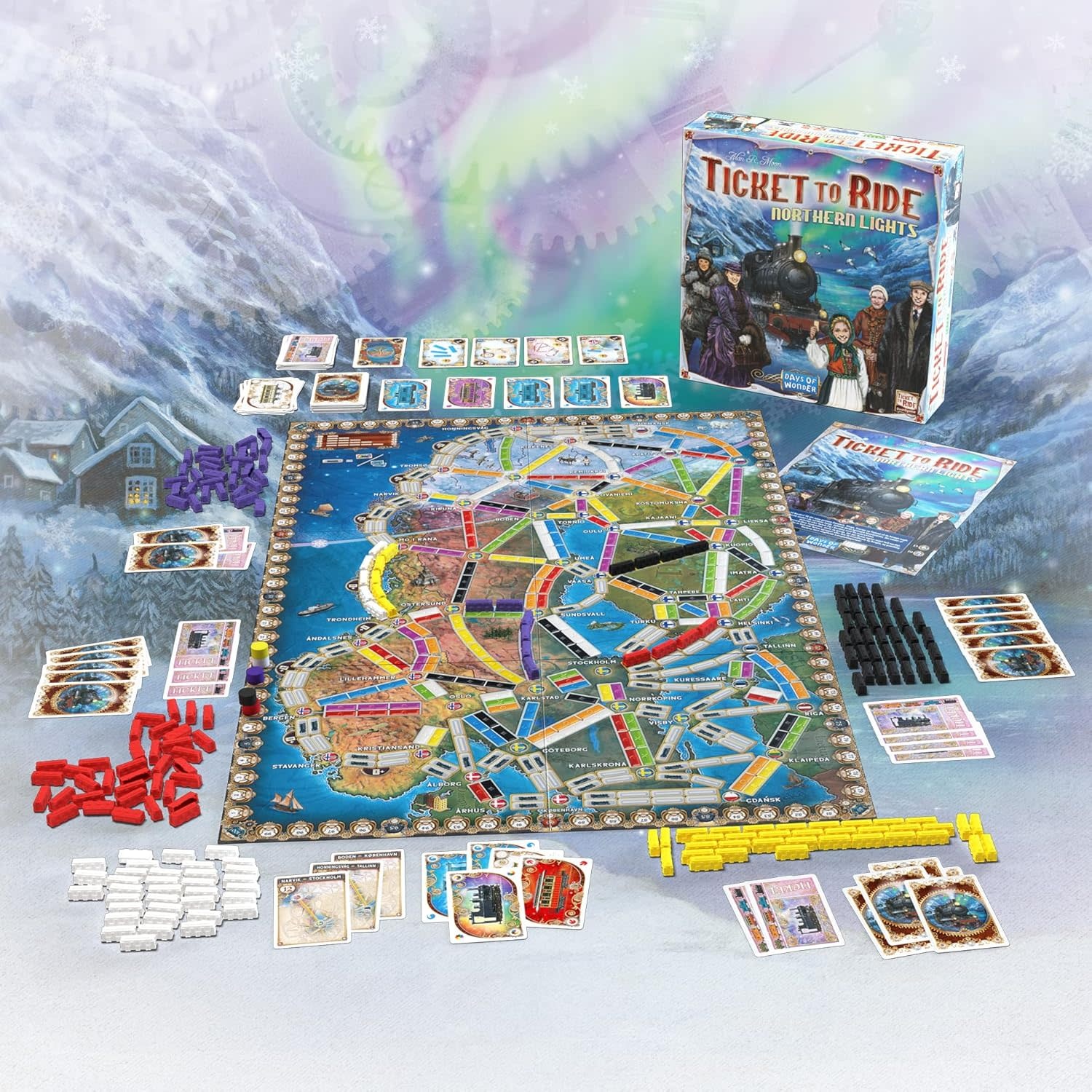 Days of Wonder Ticket to Ride Northern Lights Game