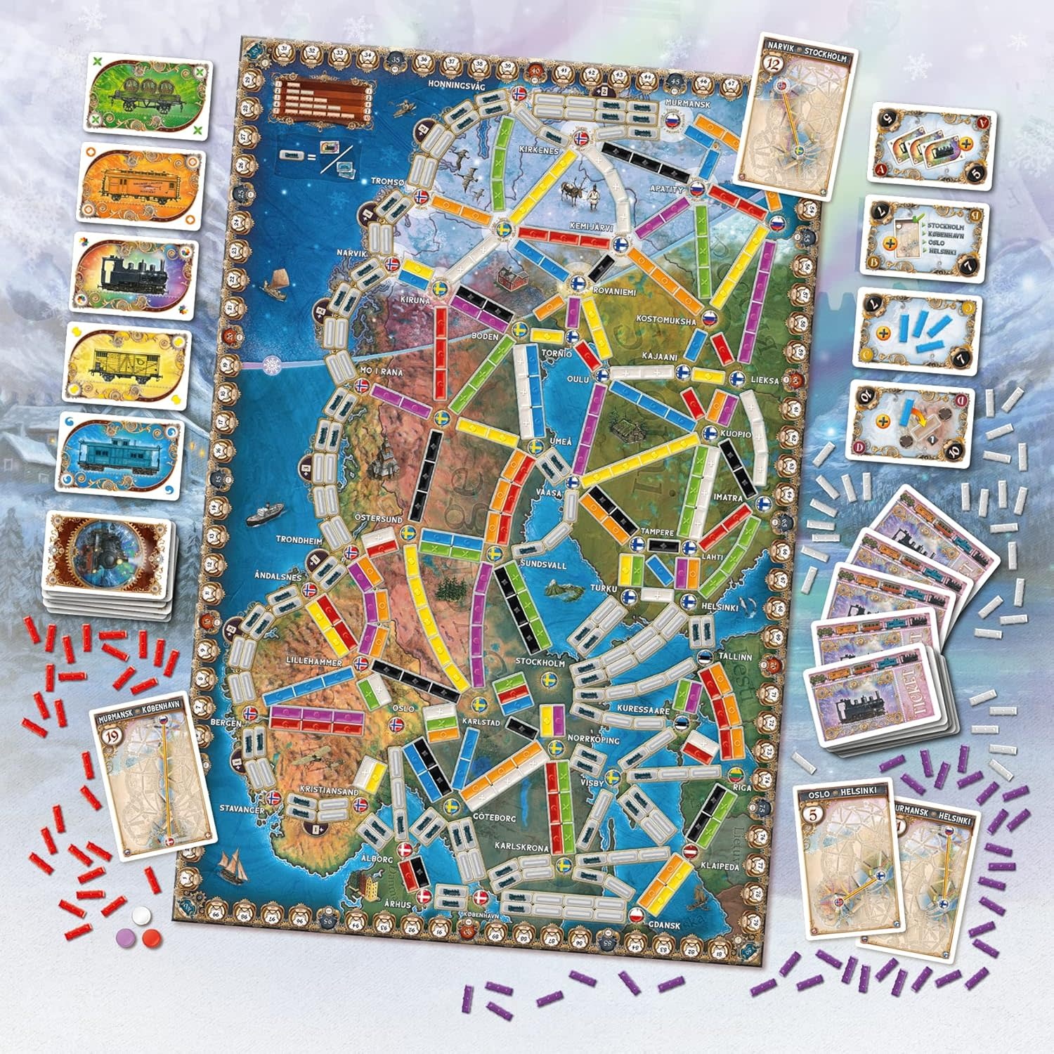 Days of Wonder Ticket to Ride Northern Lights Game
