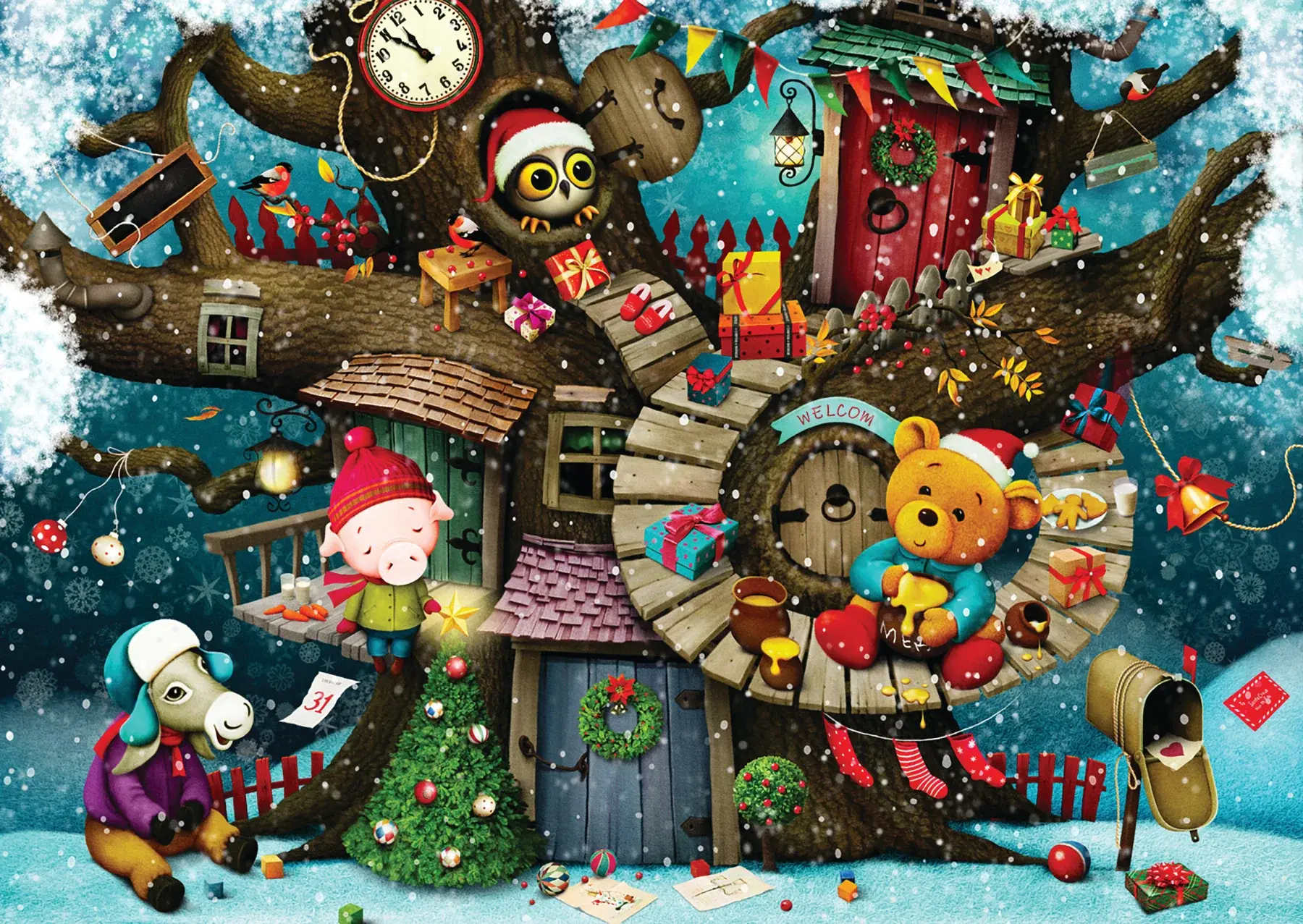 Enjoy Puzzle 1000pc Fairy Tale Christmas