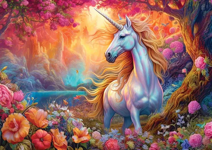 Enjoy Puzzle 1000pc Enchanted Harmony Unicorn