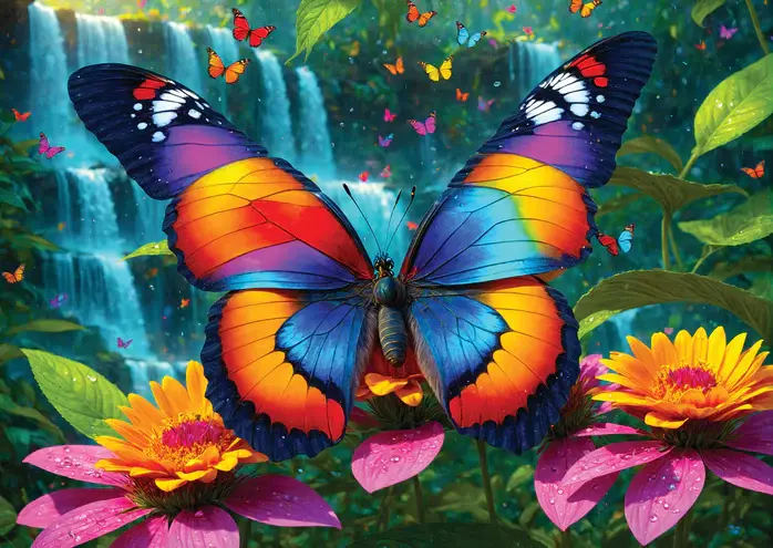 Enjoy Puzzle 1000pc Butterfly in the Forest