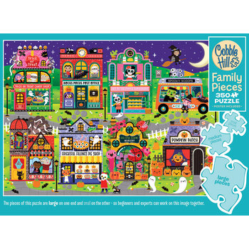 Cobble Hill Puzzles Cobble Hill Family Puzzle 350pc Boo Town Halloween