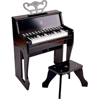 Hape Toys Hape Learn with Lights Black Piano & Stool